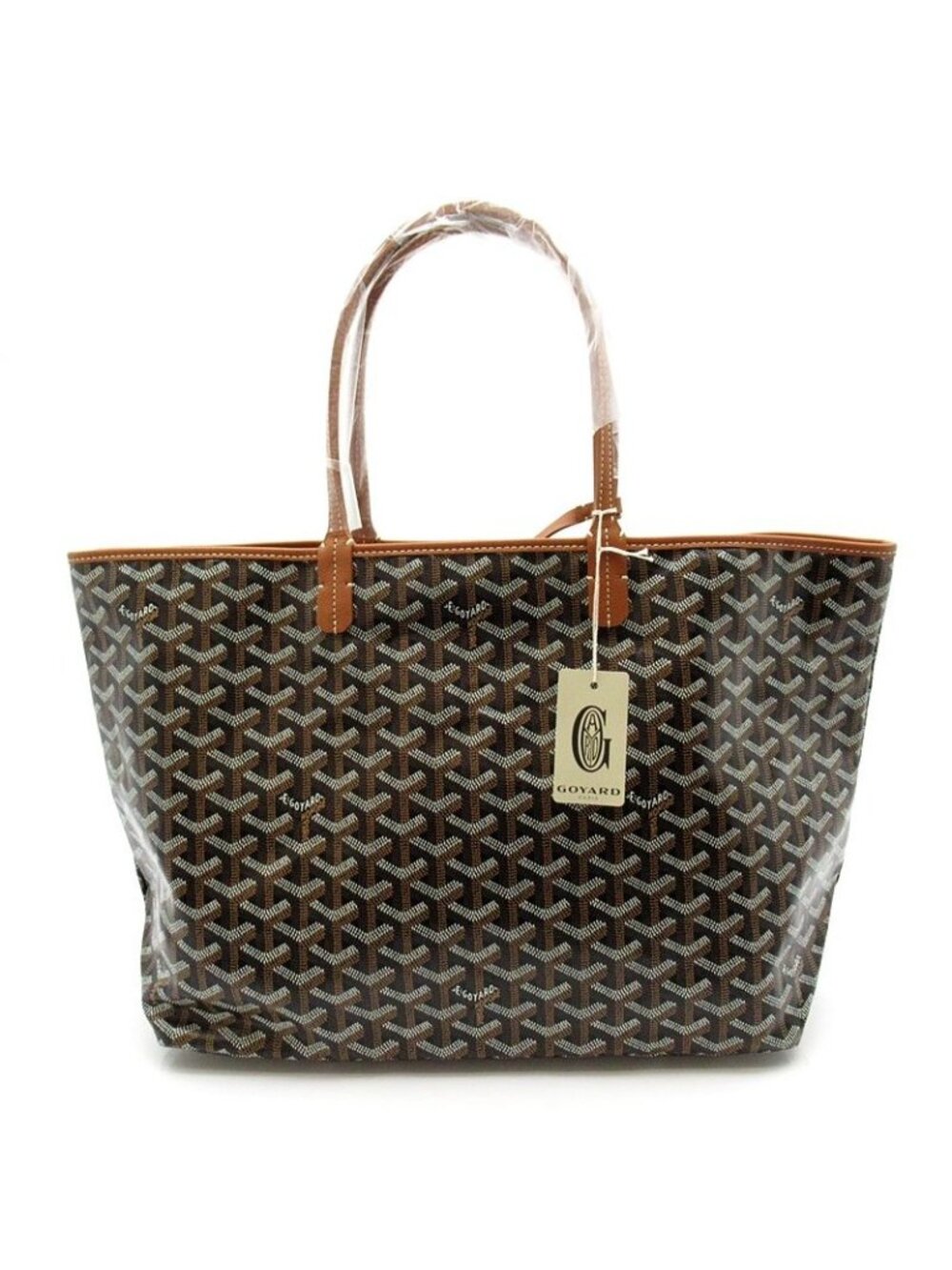 Goyard Saint Louis PM Leather Tote Bag Brown - Picture 4 of 8